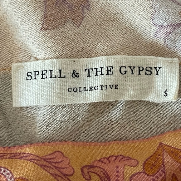 Spell & The Gypsy Bohemian Floral Romper Dress. Size Small - Picture 10 of 10